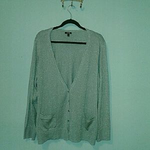 Silver Gray Shimmery Cardigan